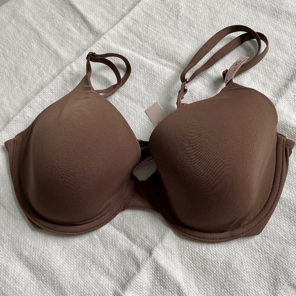 VICTORIA'S SECRET Perfect Shape Smooth Bra - Brown Ganache 36B NWT New - Picture 1 of 5